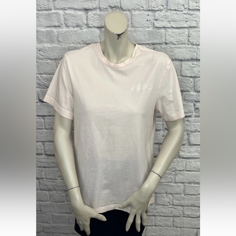 ADIDAS LIGHT PINK SHORT SLEEVE TEE TOP SIZE S